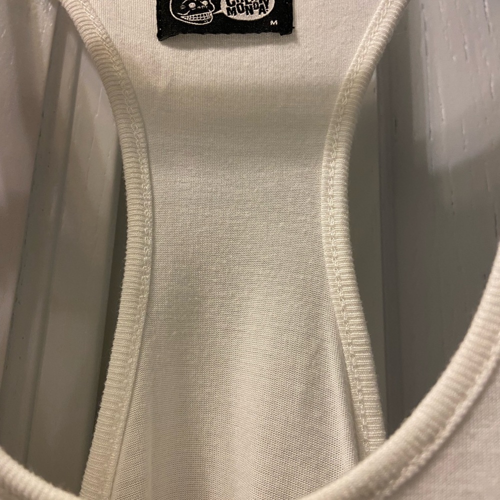 Cheap Monday White Racerback Tank - Picture 2 of 3